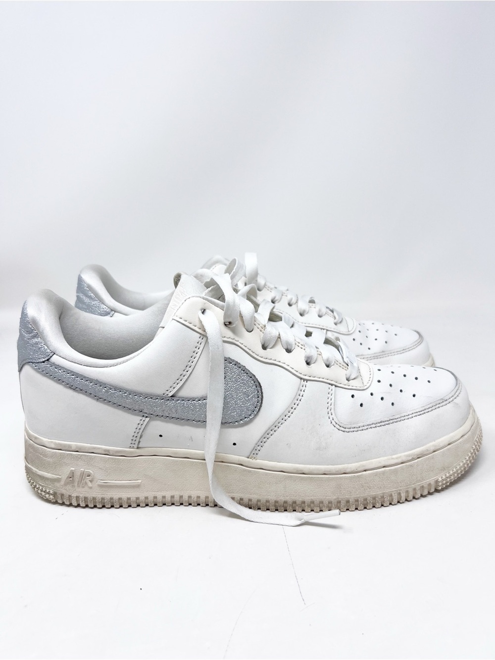 NIKE WHITE AIR FORCE ONE SNEAKERS SZ 9